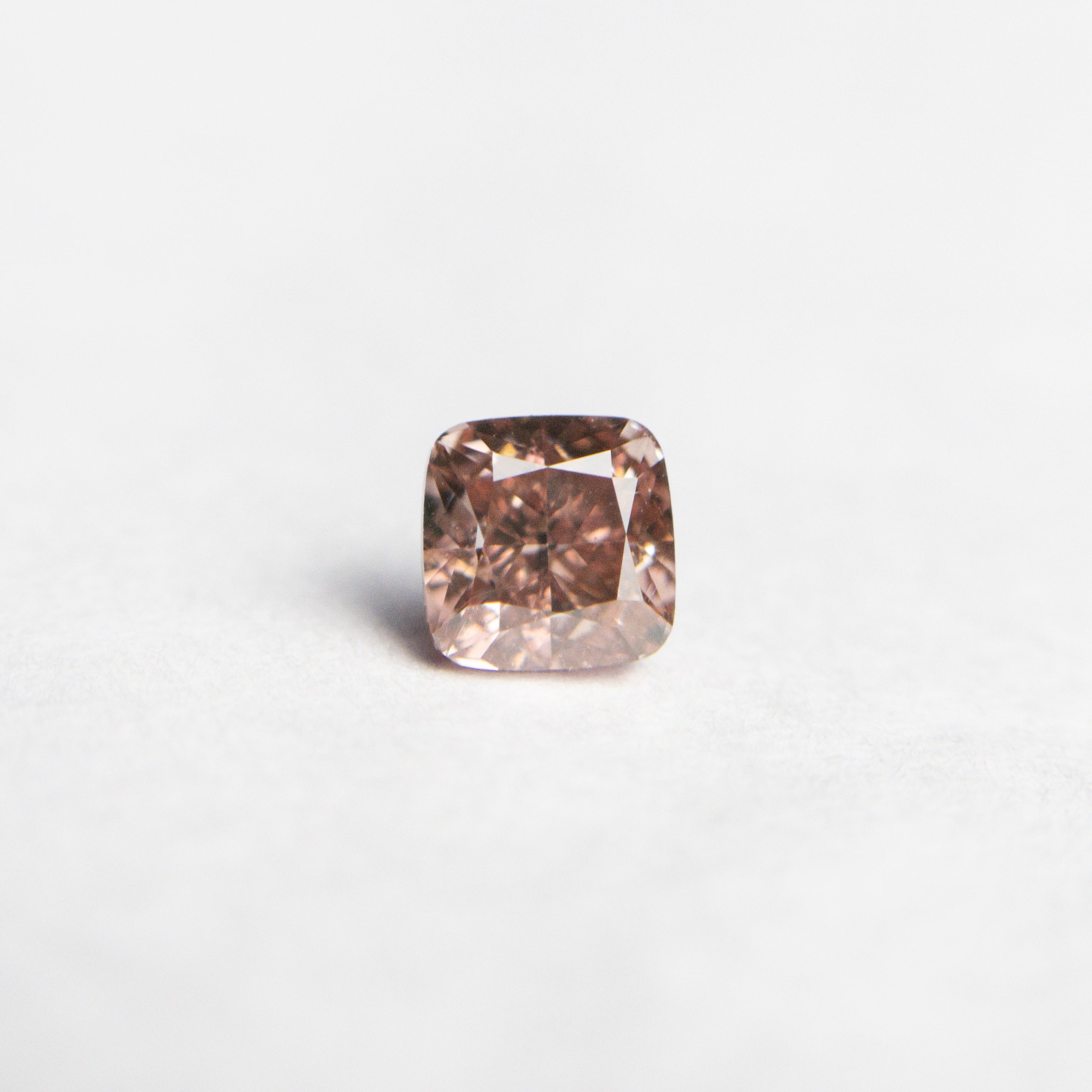0.31ct 3.57x3.54x2.57mm GIA SI1 Fancy Deep Brownish Orangy Pink Cushion Brilliant π¦πΊ 24105-01