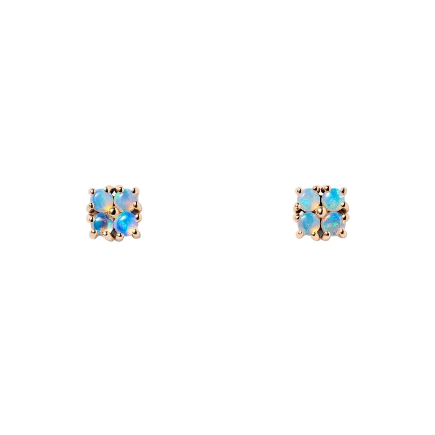 Small Opal Lattice Studs