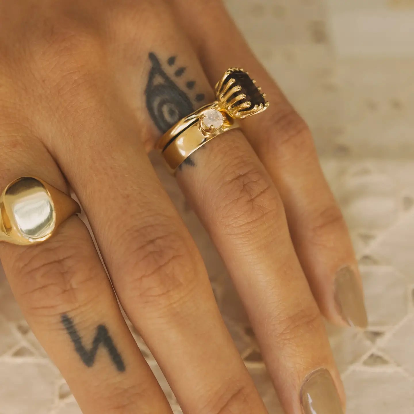 Ramona Ring - Smoky Topaz