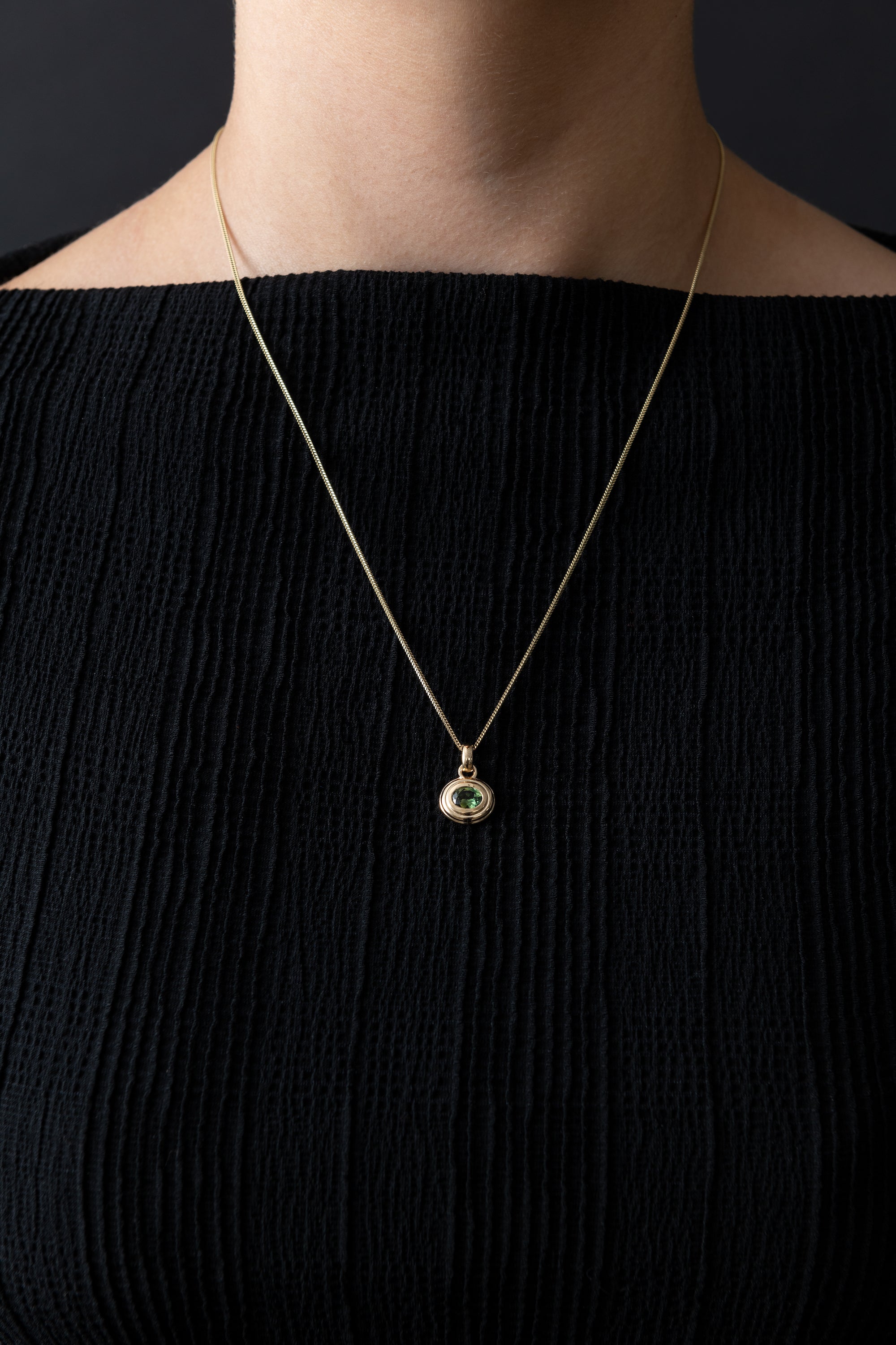 One Of A Kind Green Sapphire Necklace