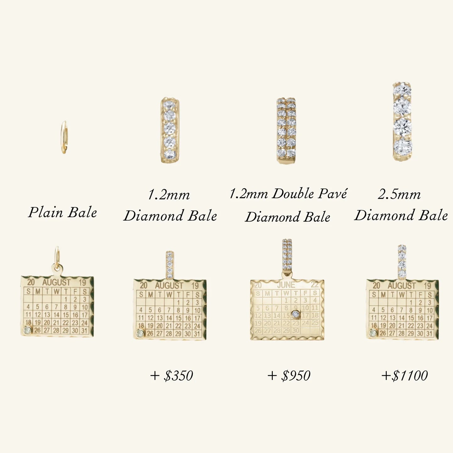 1960s Calendar Charm - Zahava Heirlooms Trunk Show