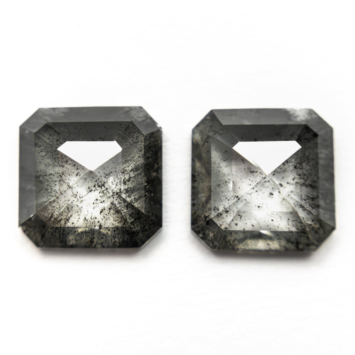 3.10cttw 7.25x7.27x2.85mm Cut Corner Square Rosecut Matching Pair 28343-01