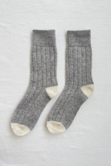 Le Bon Shoppe Classic Cashmere Socks - Grey Melange