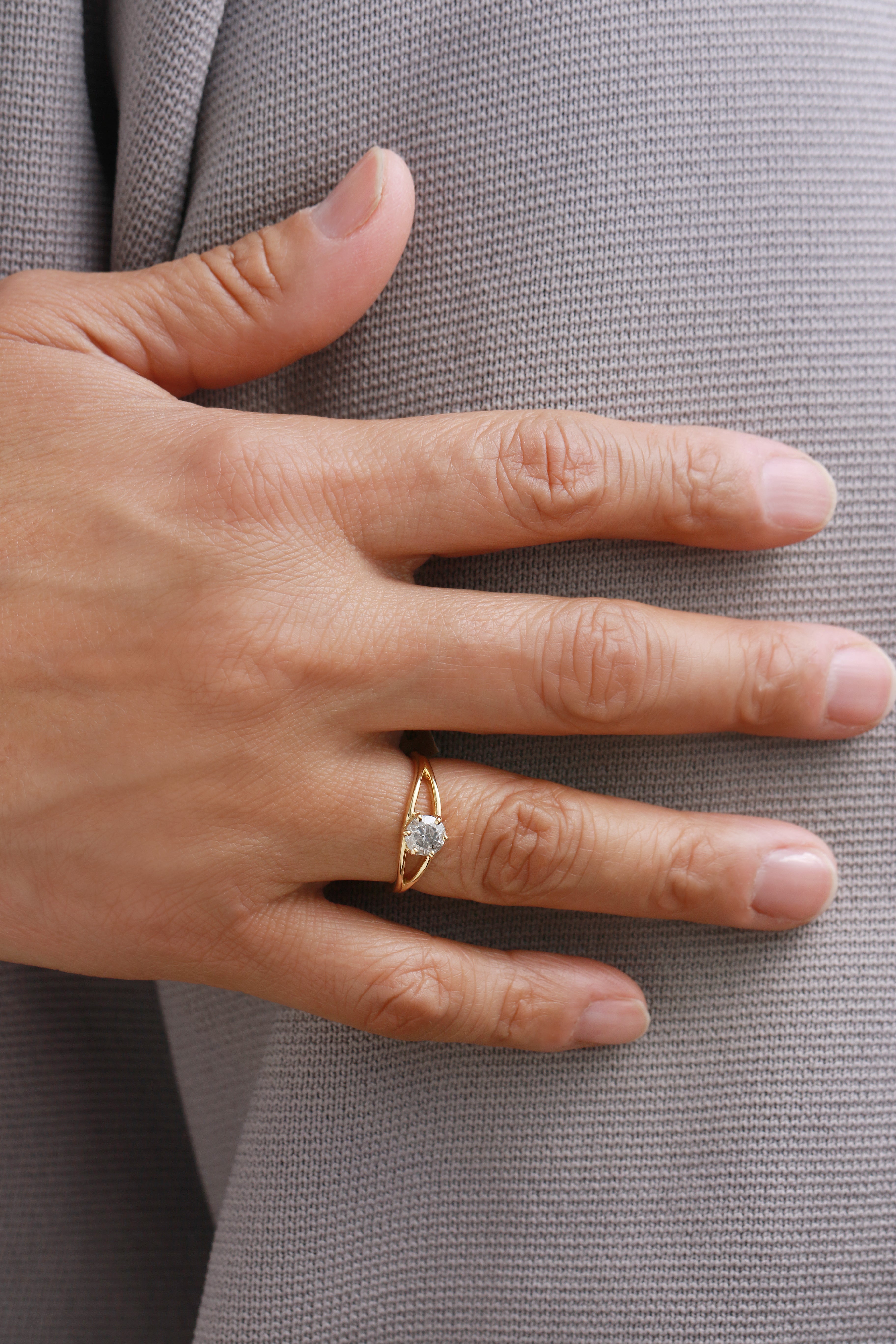 Grey Diamond Eye Ring — Commitment, Curated