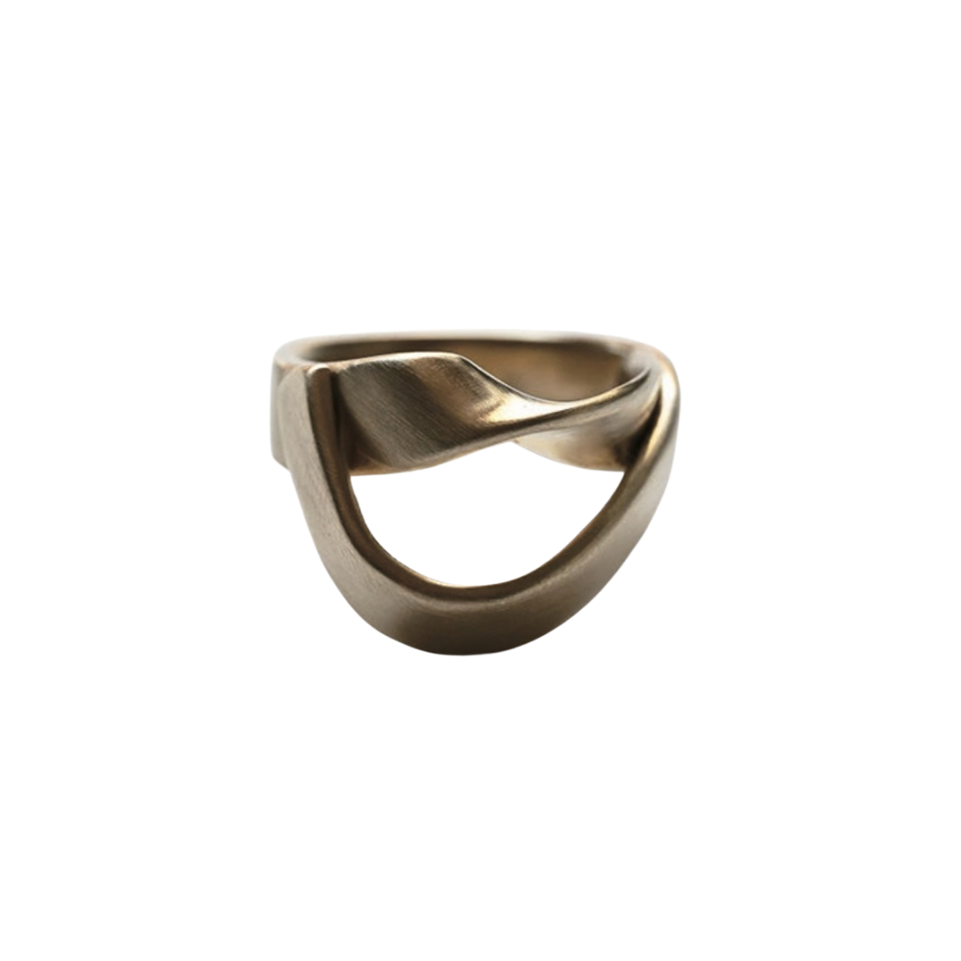 Twisted U Brass Ring — 8.6.4 Trunk Show
