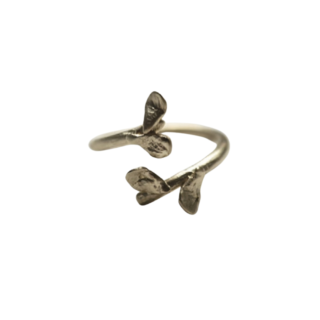 Floral Bypass Brass Ring — 8.6.4 Trunk Show