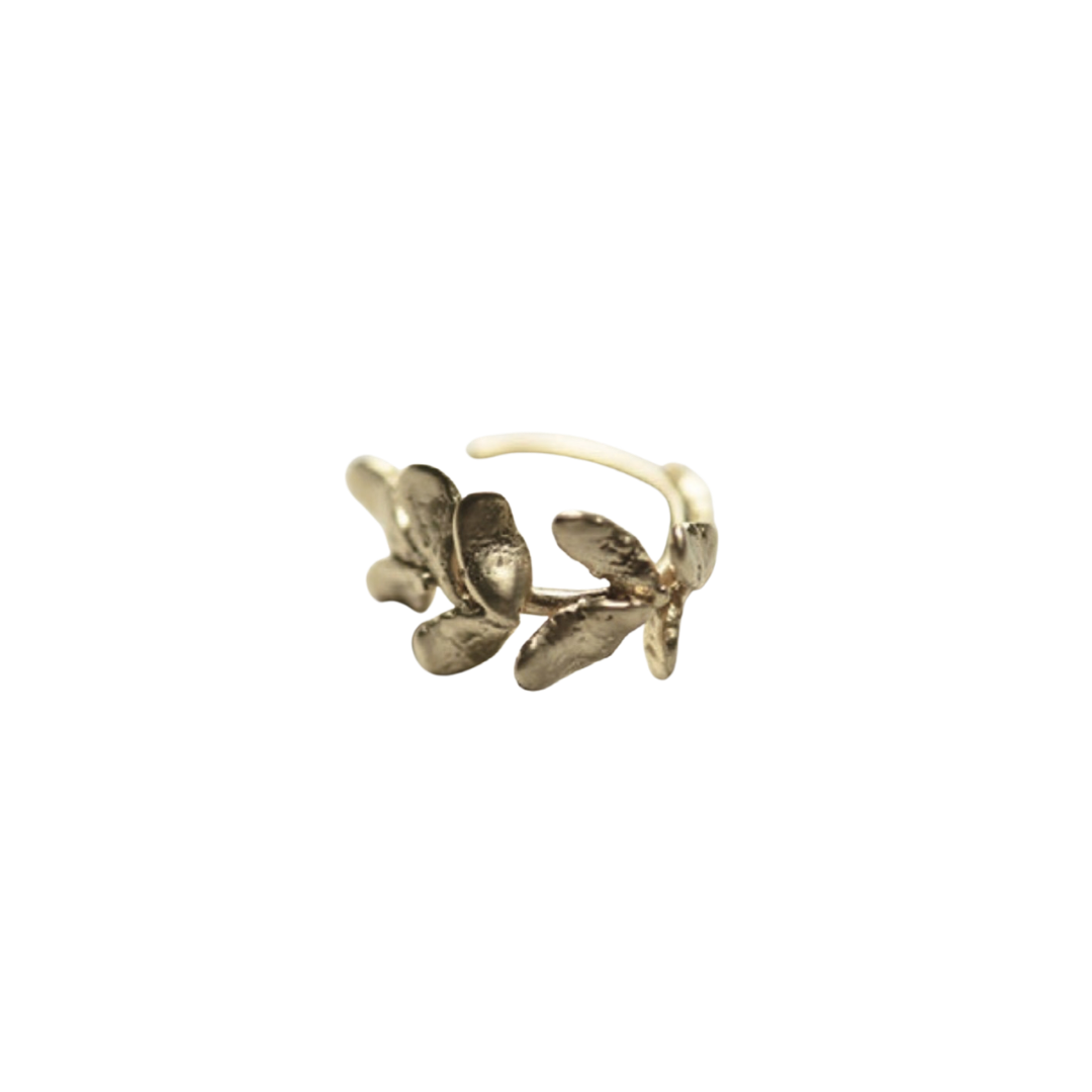 Leaf Brass Ear Cuff — 8.6.4 Trunk Show