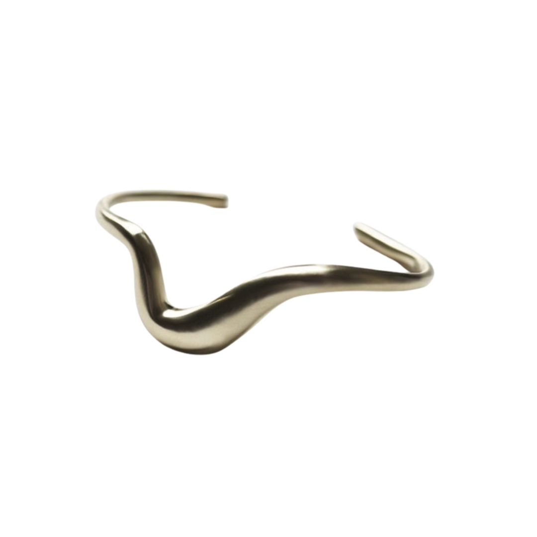 V-Curved Brass Cuff — 8.6.4 Trunk Show