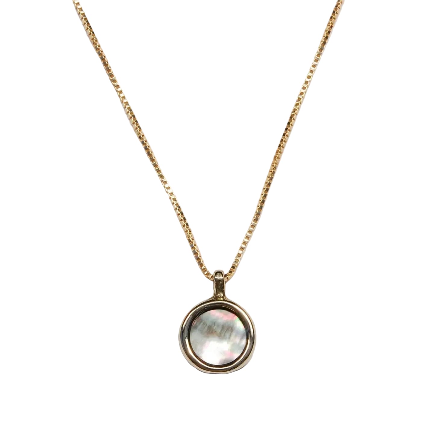 Grey Mother of Pearl Mare Necklace