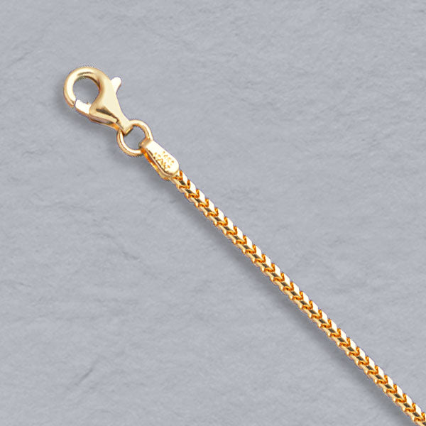 14K Yellow Gold 1.5mm Natural Franco Chain