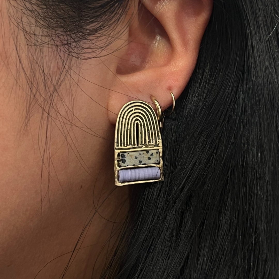 Kora Studs - Lavender
