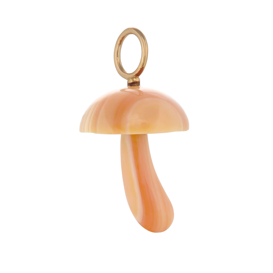 Apricot Conch Mushroom Charm