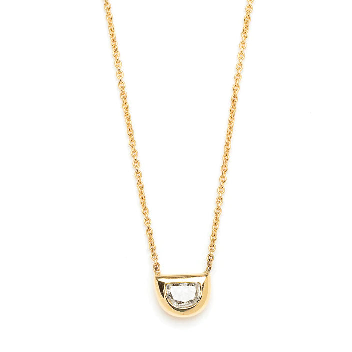 Halfmoon Diamond Necklace