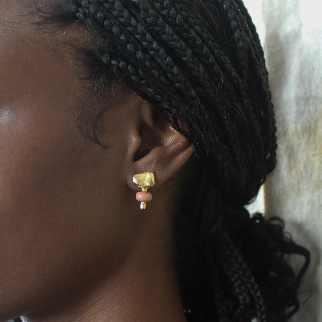 Before the Stone Age - African Glass Bead Earrings