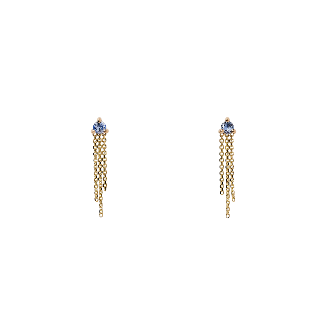 Blue Sapphire Mist Earrings