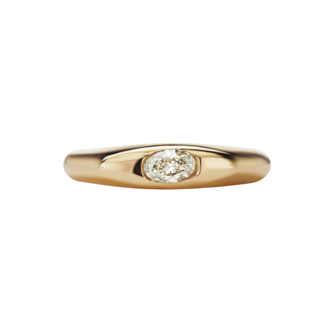 Stowe Signet Ring - Diamond — Commitment, Curated