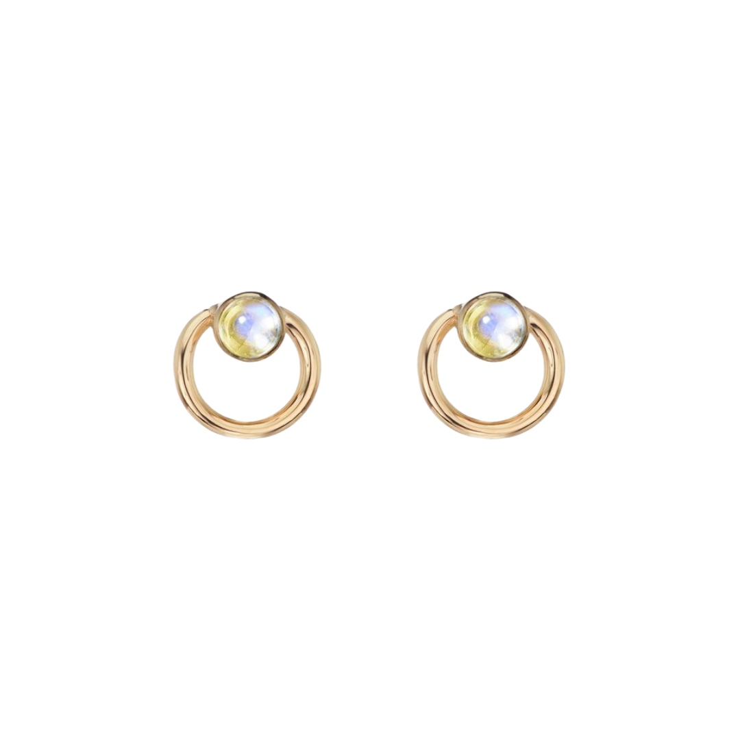 Vivi Moonstone Earrings — BRUCE Jewelry Trunk Show