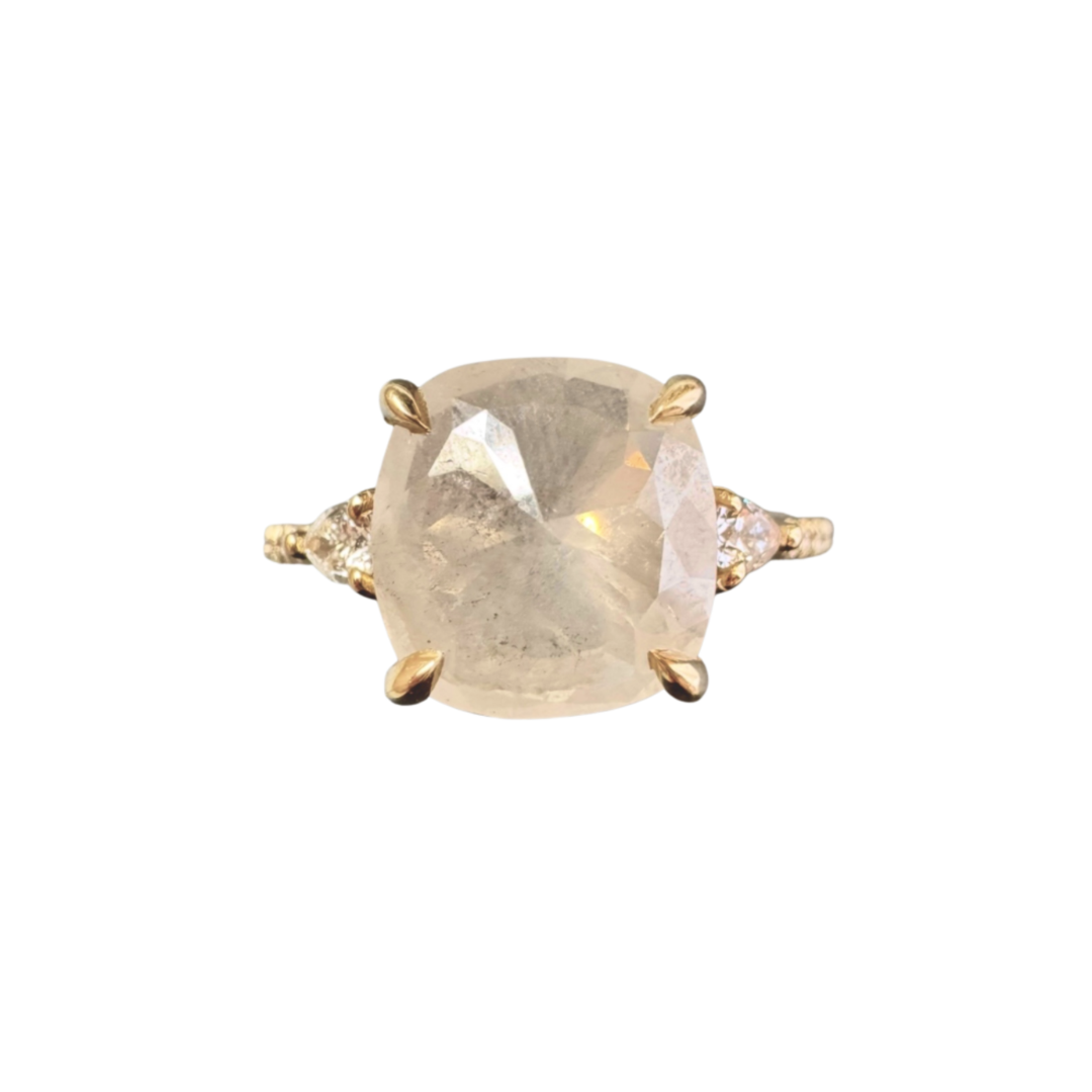 One of a Kind Rose Cut Grey Diamond Ring — Commitment, Curated