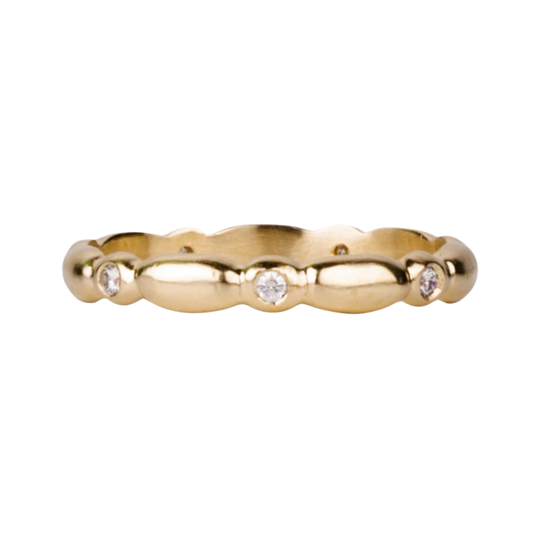 Pebble Droplet Eternity Band — Commitment, Curated