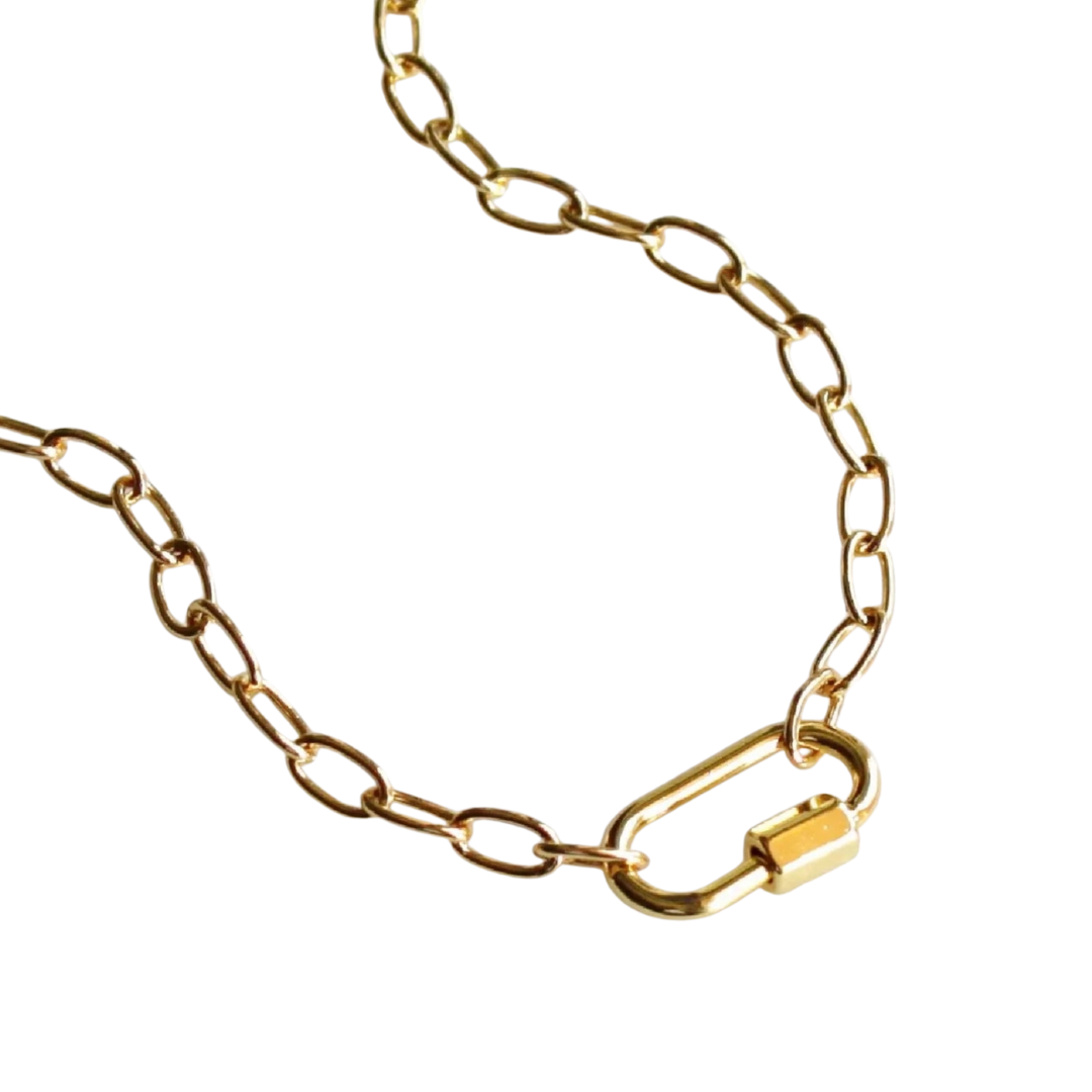 Carabiner Charm Holder Necklace