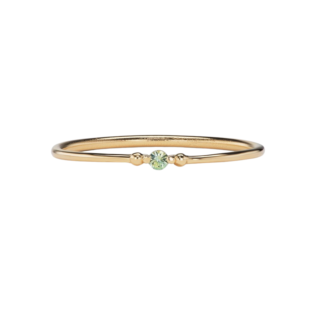 Whisper Ring - Celery Sapphire