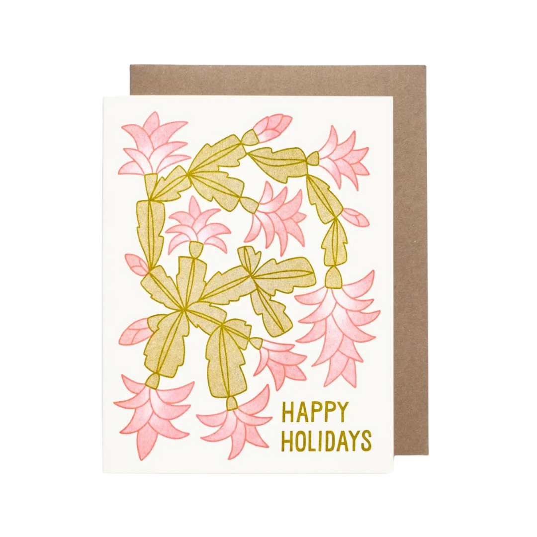Christmas Cactus Holiday Card