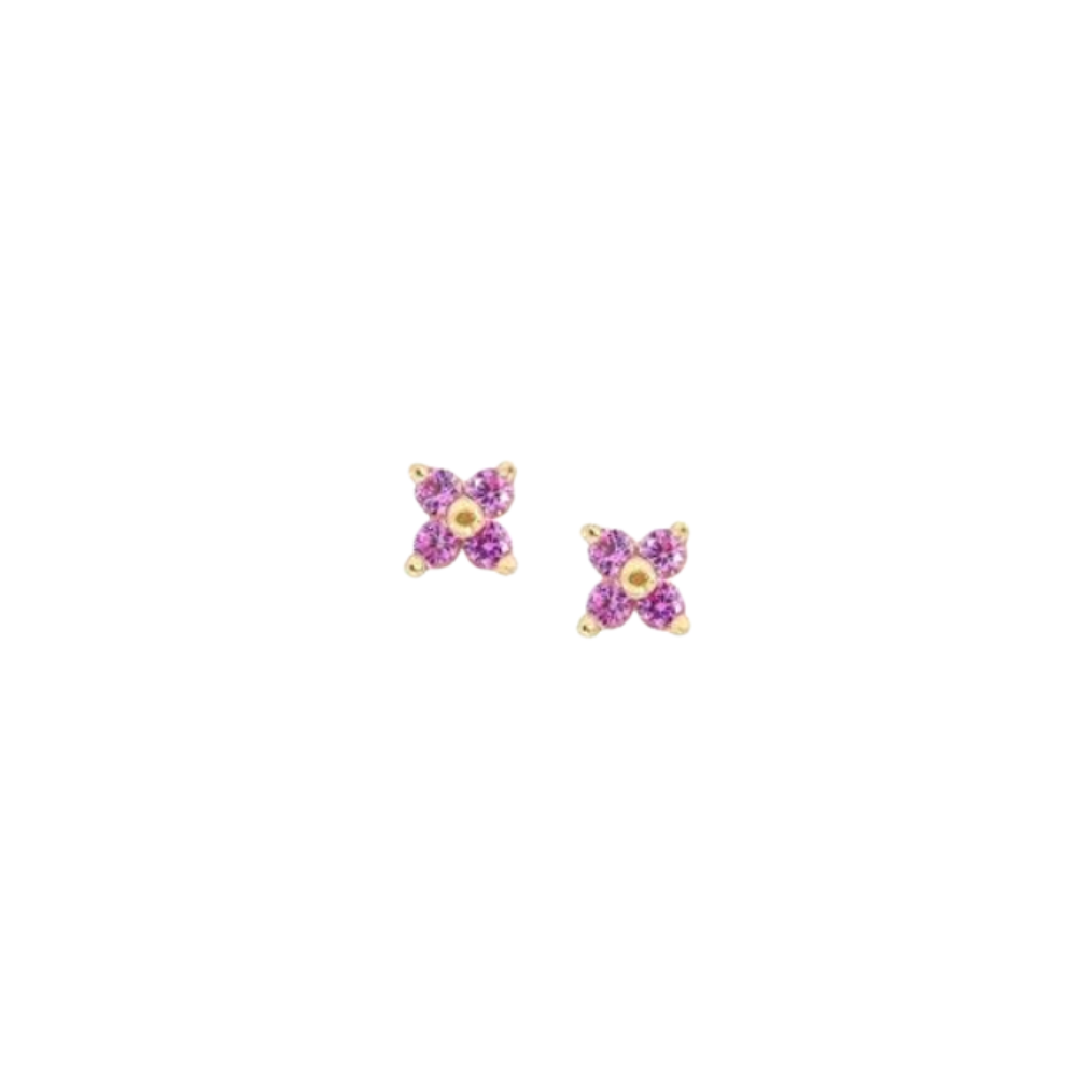 Clover Studs - Pink