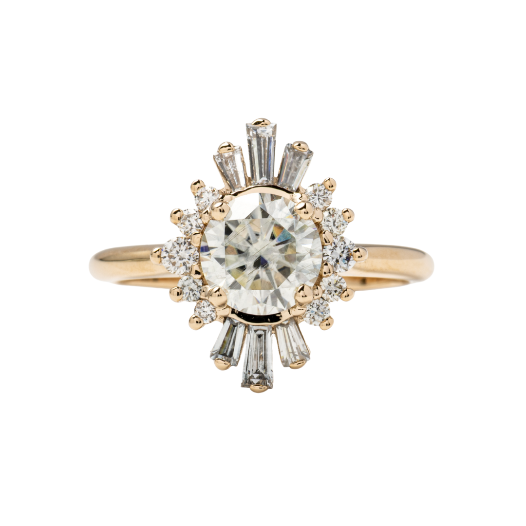 Commitment Collection: Orchid Halo Ring