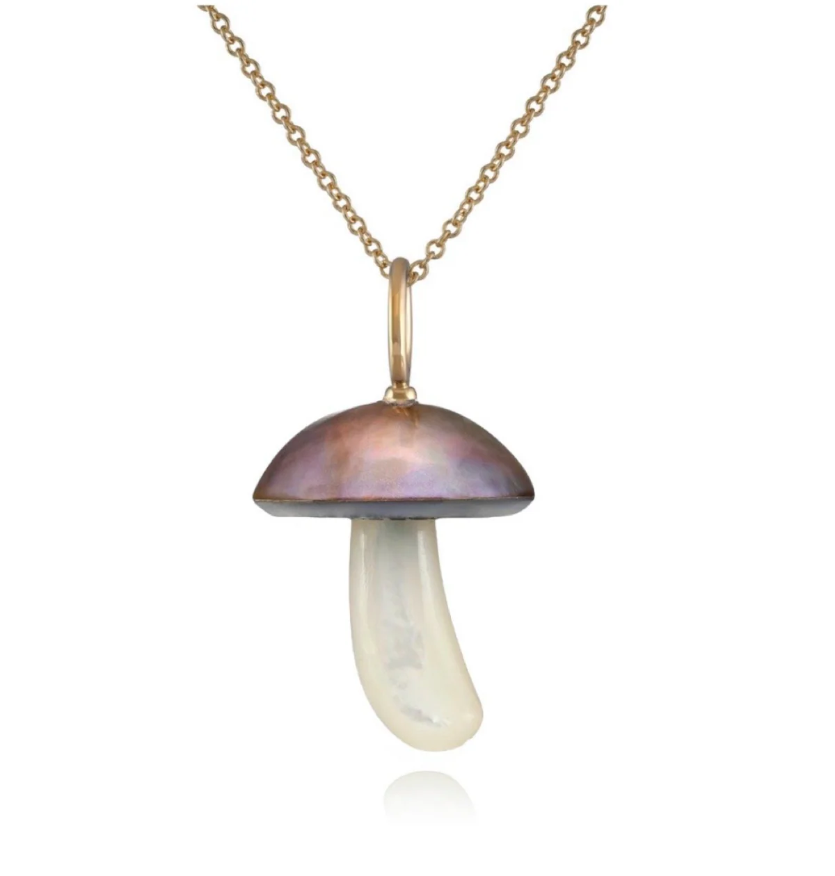 Iridescent Copper Mabe Pearl Mushroom — Maura Green Trunk Show