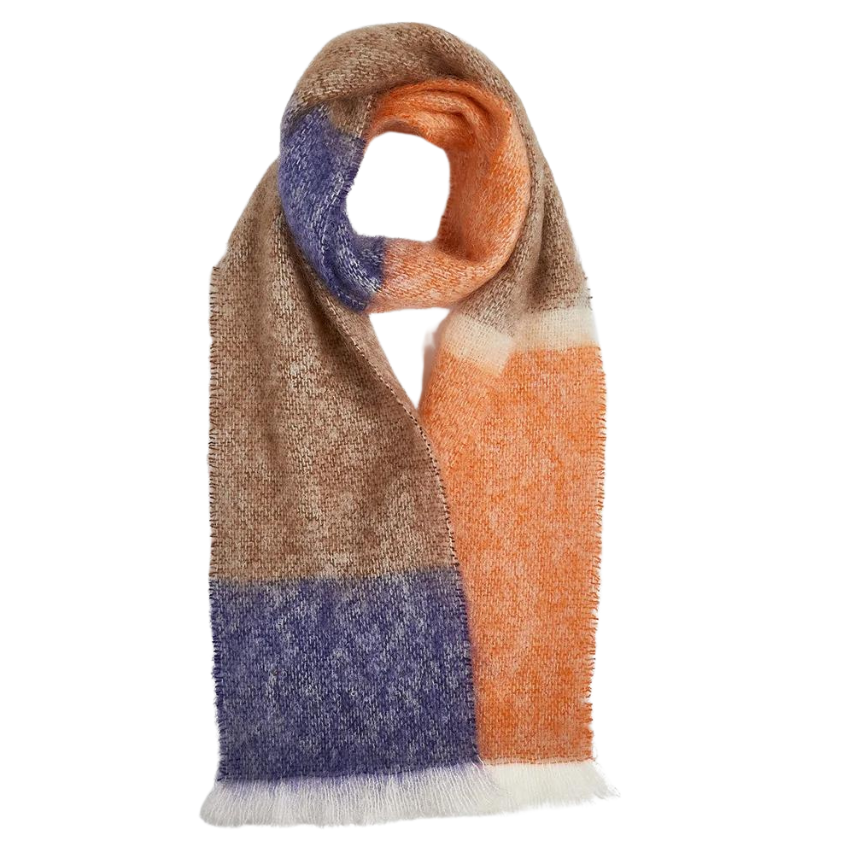 Silare Mohair Scarf — Tangerine