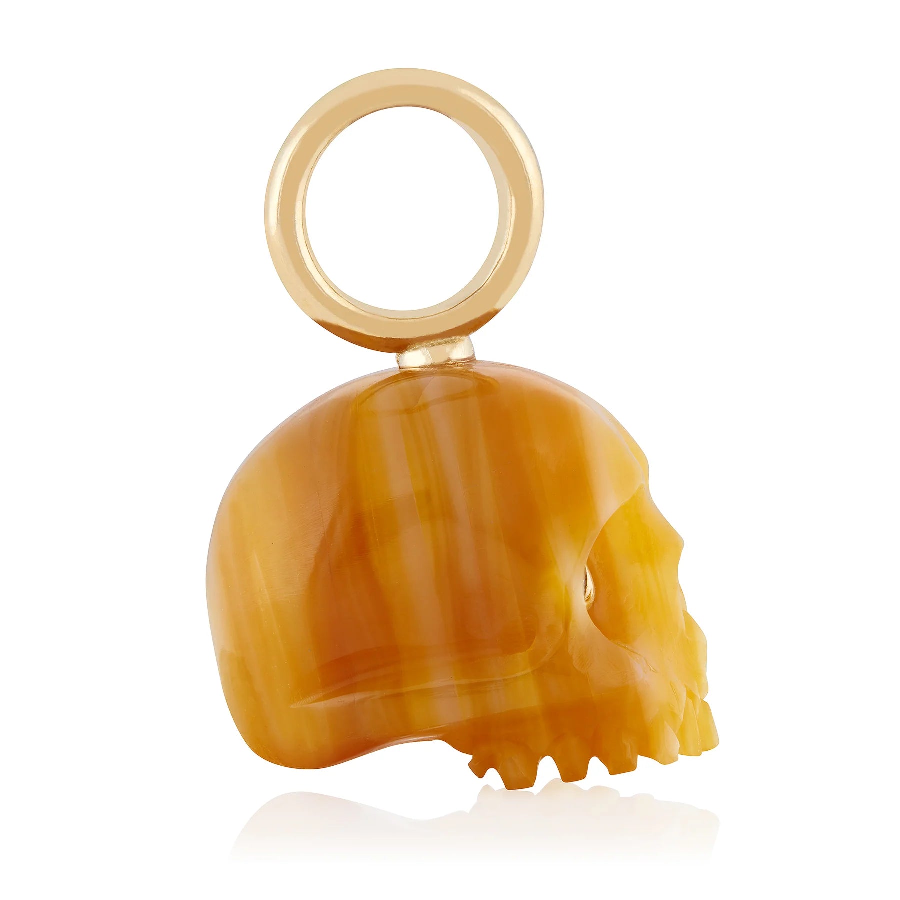 Golden Mother of Pearl Skull Baby — Maura Green Trunk Show