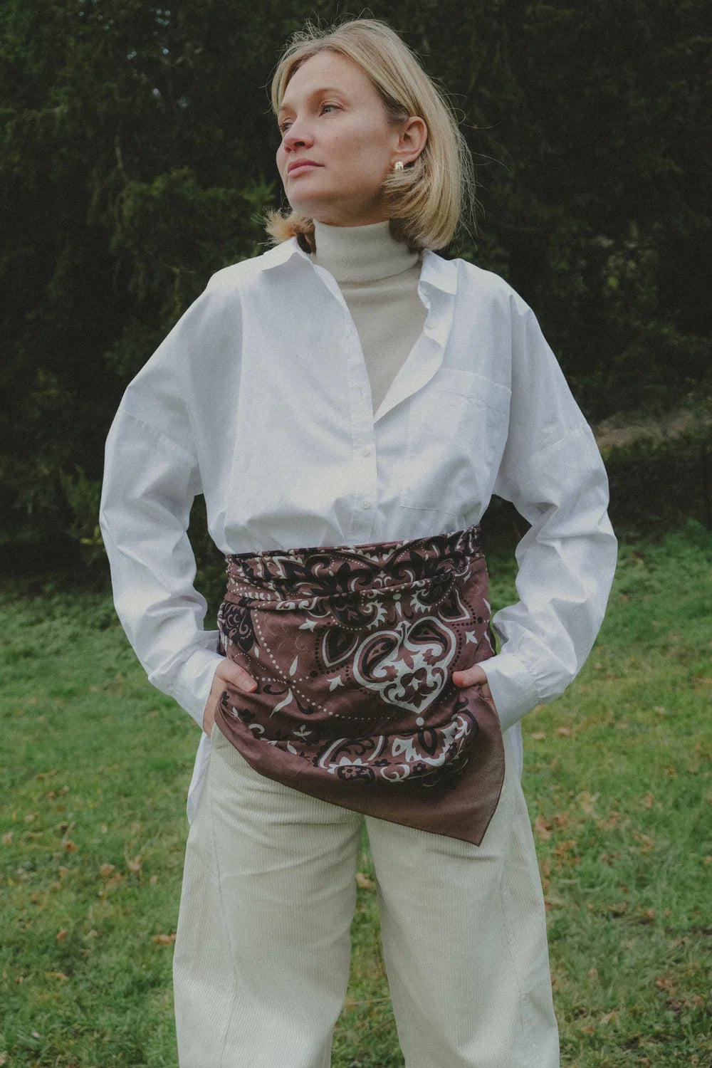 Chocolate Bandana Scarf
