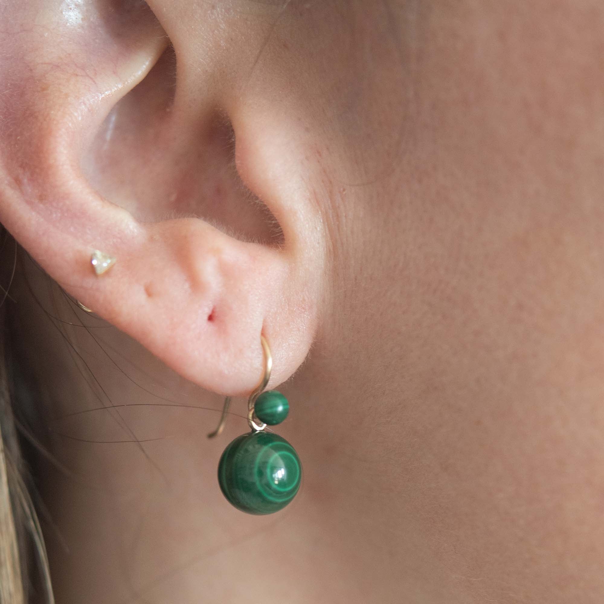 Chan Malachite Earrings