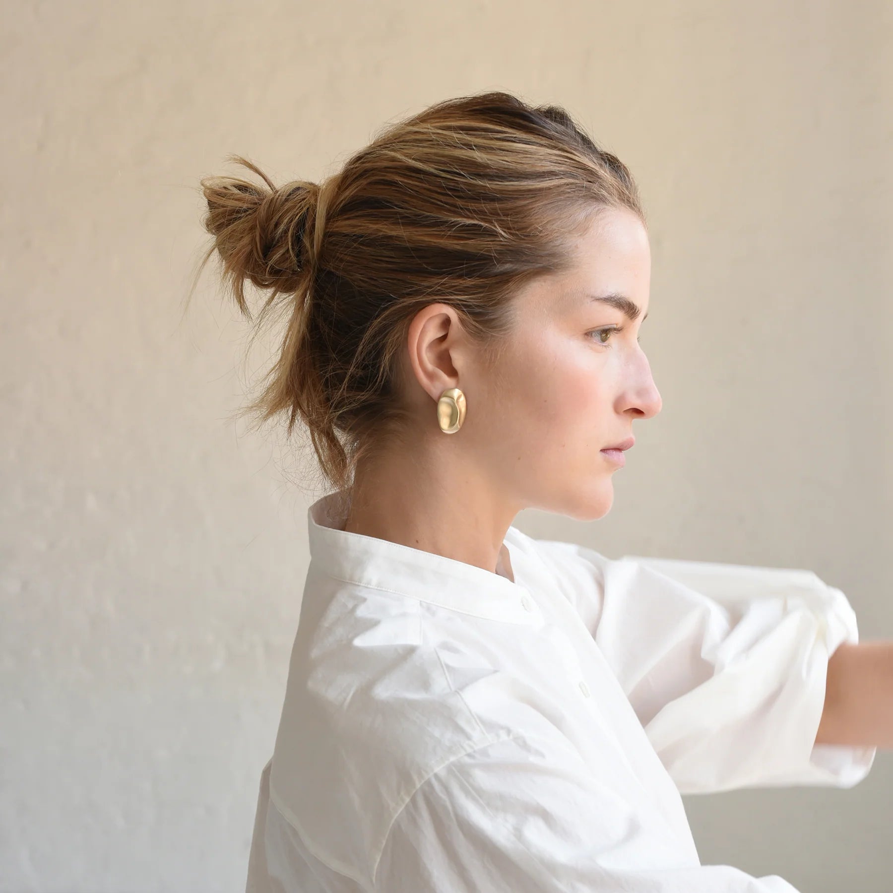 Organic Oval Studs