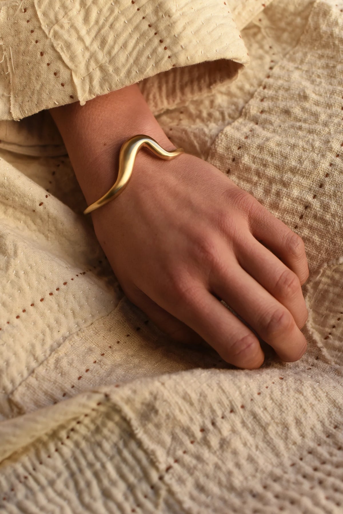 V-Curved Brass Cuff — 8.6.4 Trunk Show