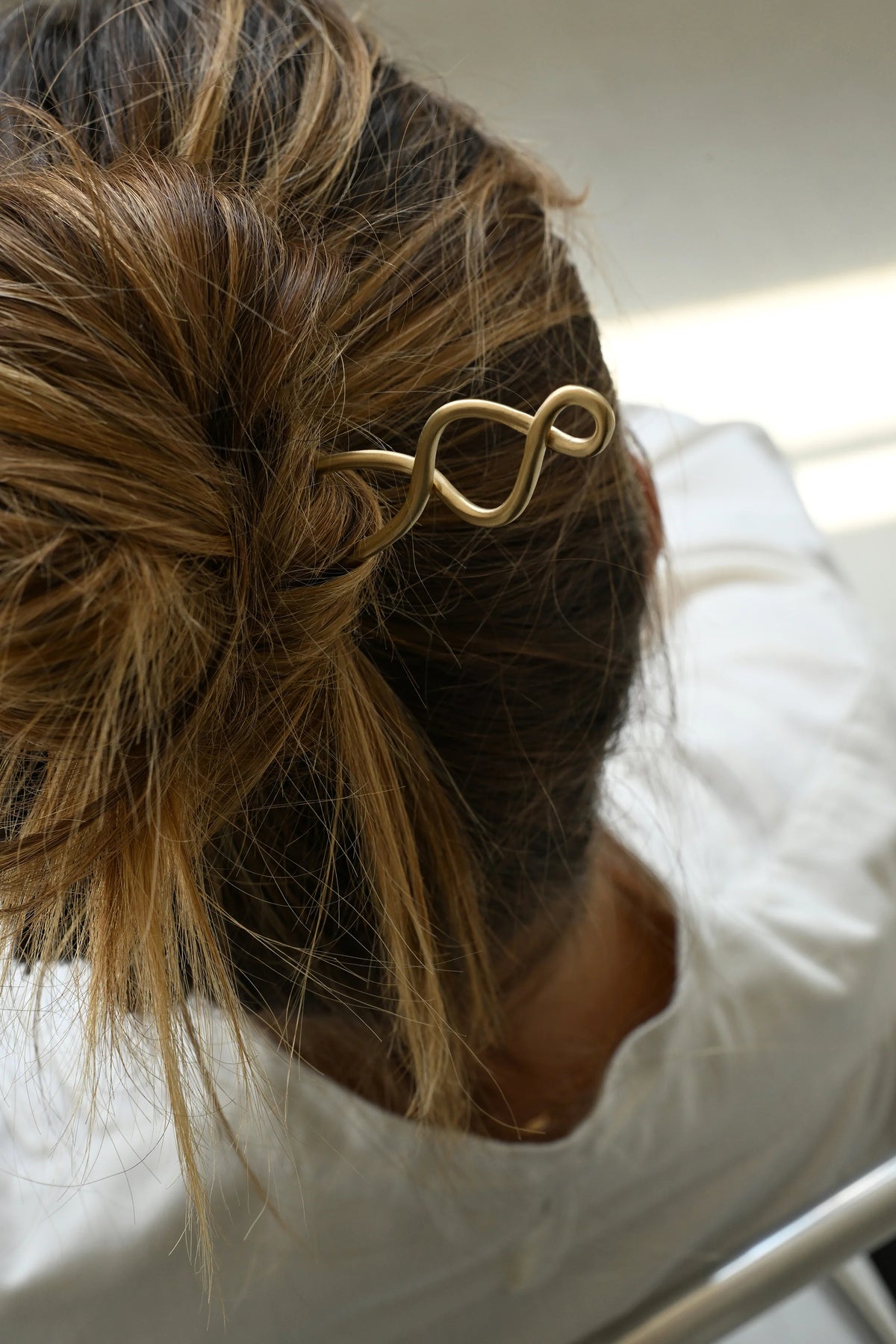 Twisted French Brass Hair Pin — 8.6.4 Trunk Show