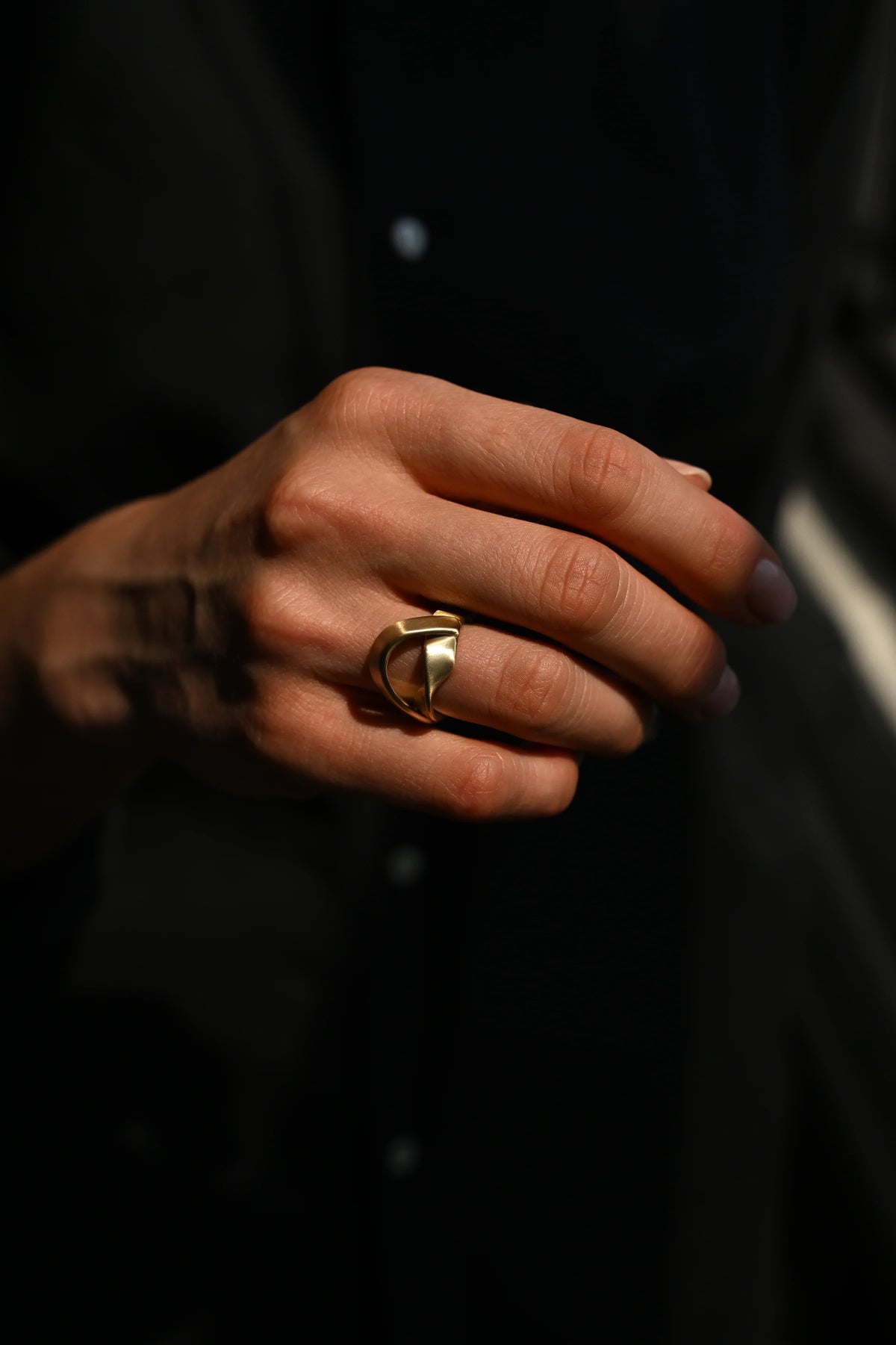 Twisted U Brass Ring — 8.6.4 Trunk Show