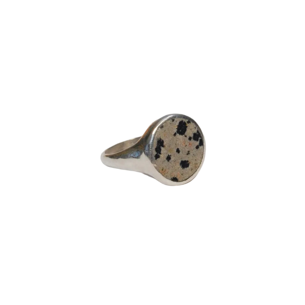 Dalmatian Jasper Lacuna Ring