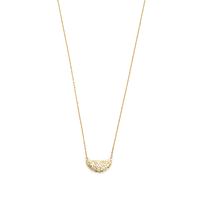 Pave Sunrise Necklace