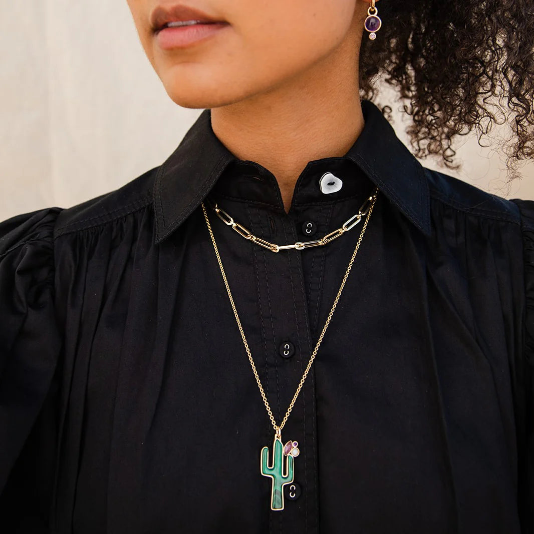 Saguaro Cactus Milagro Necklace