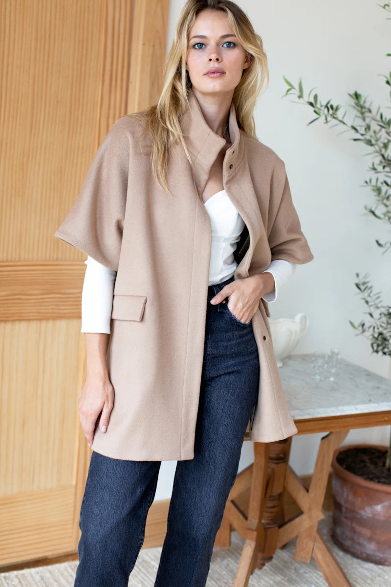 Layering Jacket - Camel Wool Cashmere