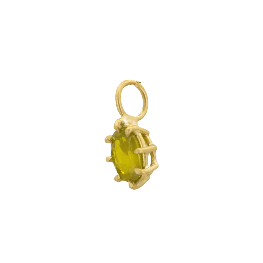 Green Zircon Basket Pendant