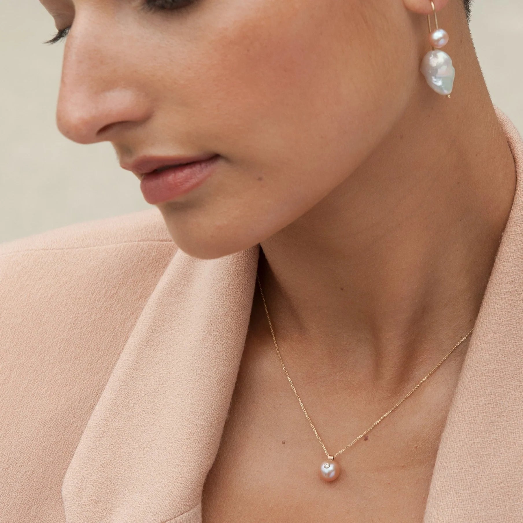 Everly Necklace - White — WHITE/SPACE Trunk Show