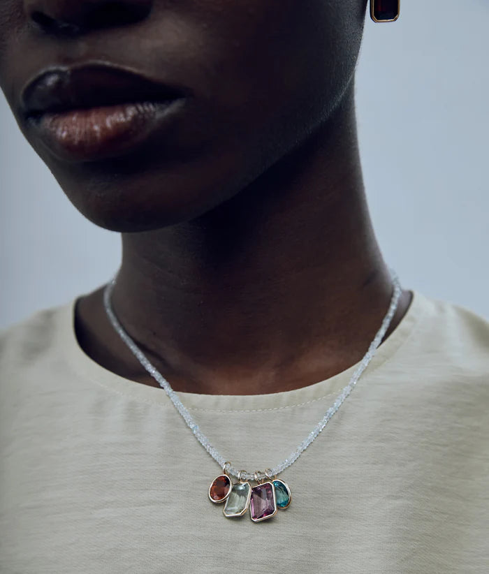 Singular Oval Charm - Hessonite Garnet — Charm + Chain Trunk Show