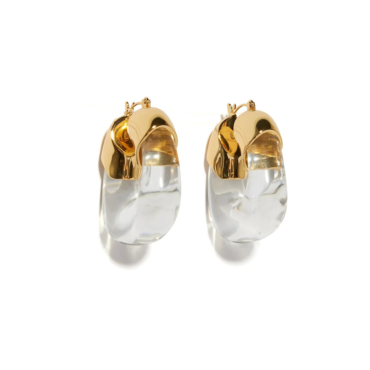 Organic Hoops - Clear — Lizzie Fortunato Demi-Fine Trunk Show
