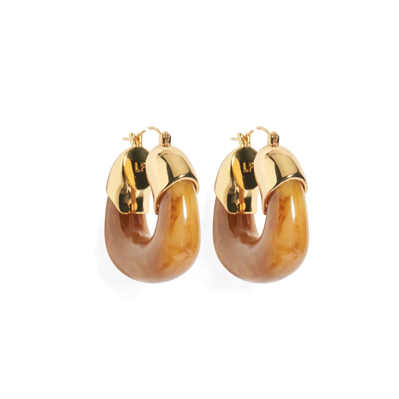 Organic Hoops - Mocha — Lizzie Fortunato Demi-Fine Trunk Show