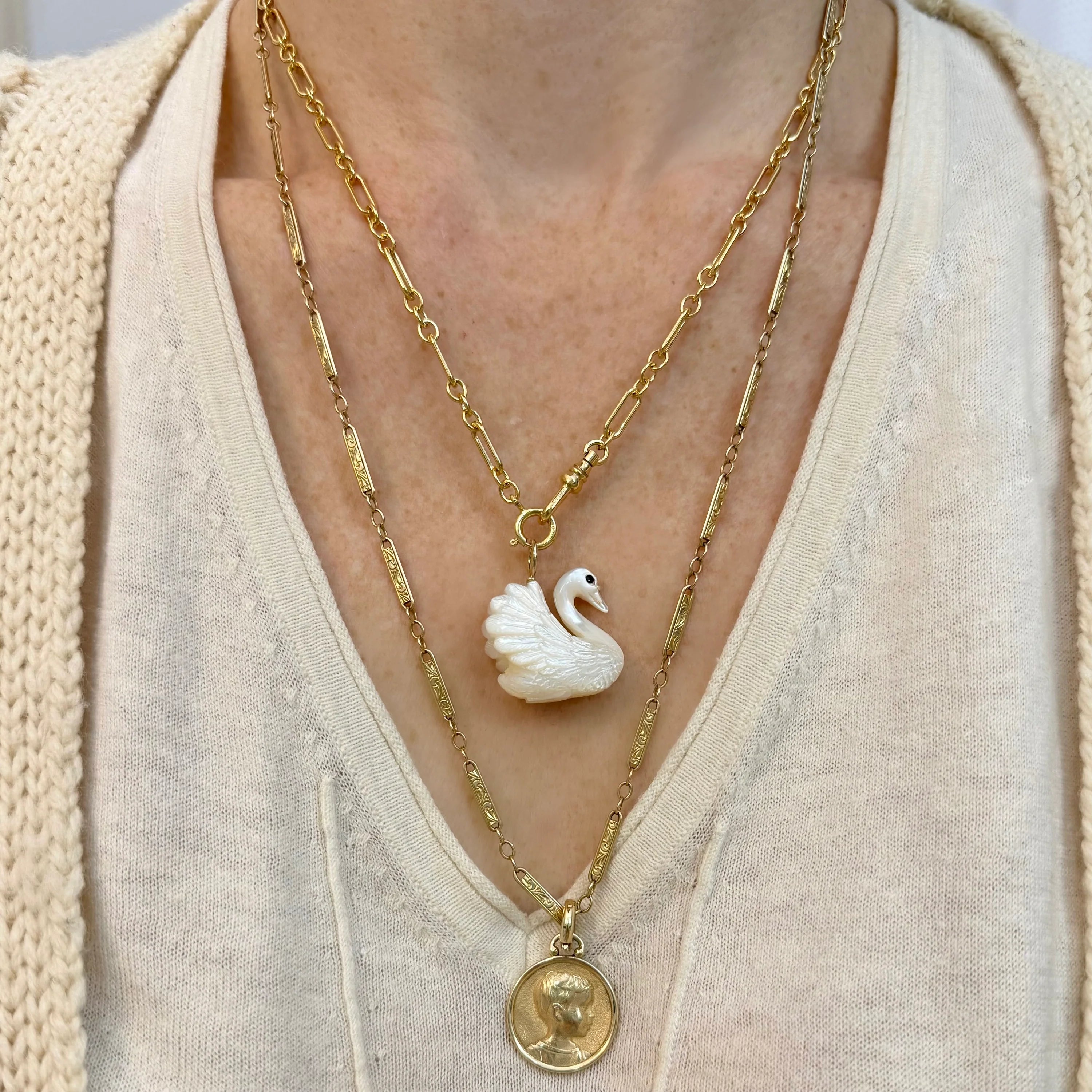 Mother of Pearl Swan — Maura Green Trunk Show