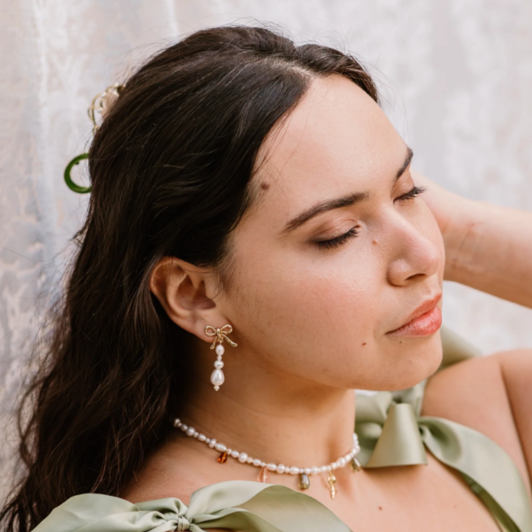 Festoon Pearl Earrings