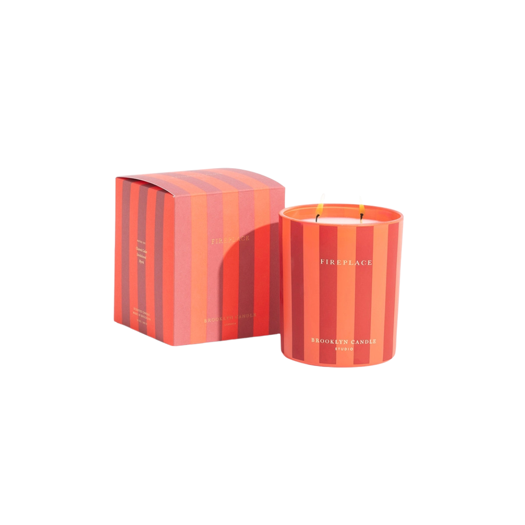 Fireplace Holiday Pop Candle