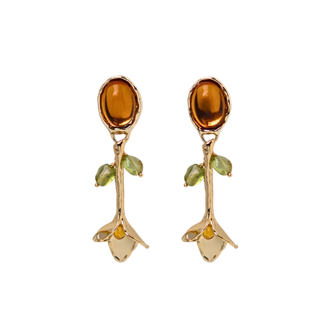 Matched Flora Leaves Earrings